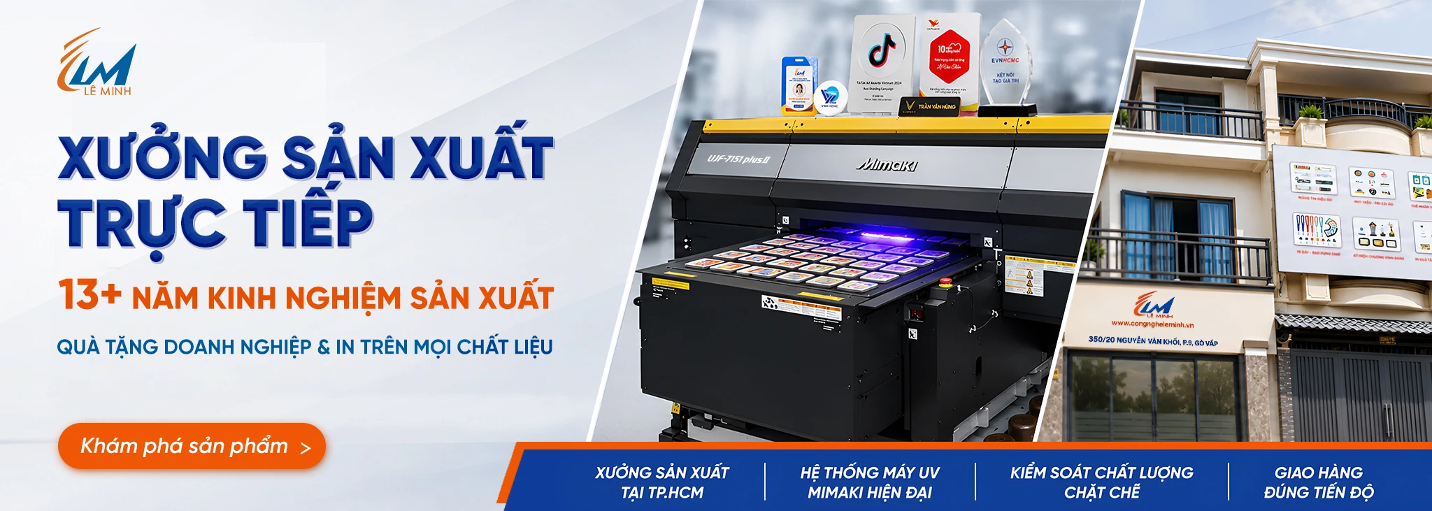 xưởng sản xuất quà tặng vinh danh, in uv theo yêu cầu