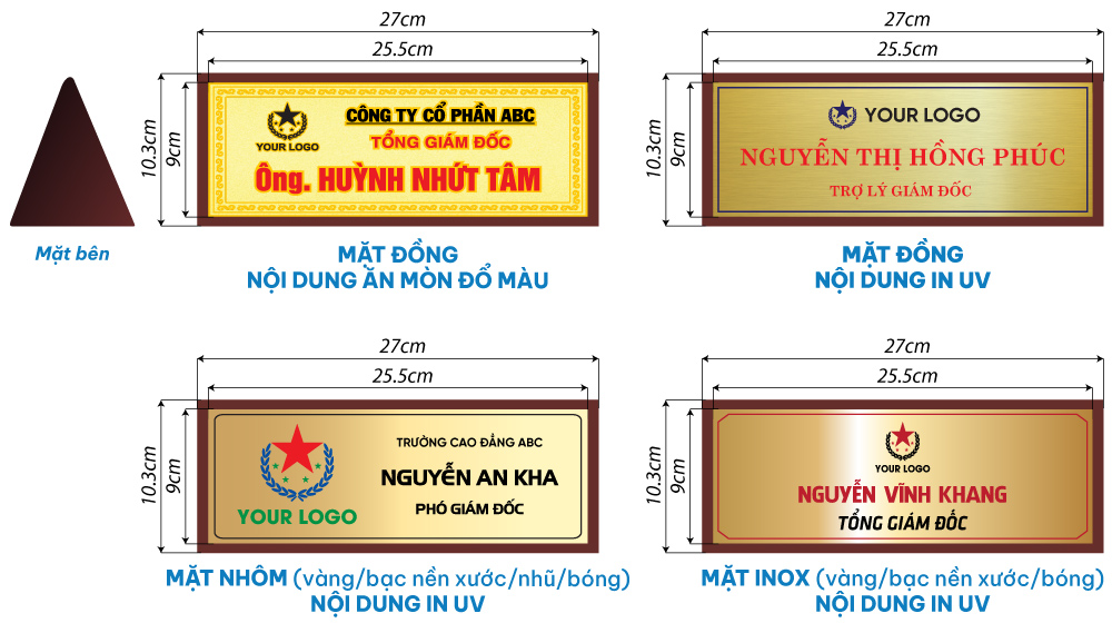bảng chức danh tam giác