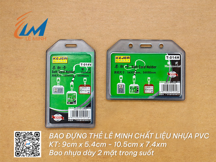 BAO ĐỰNG THẺ NHỰA TRONG SUỐT