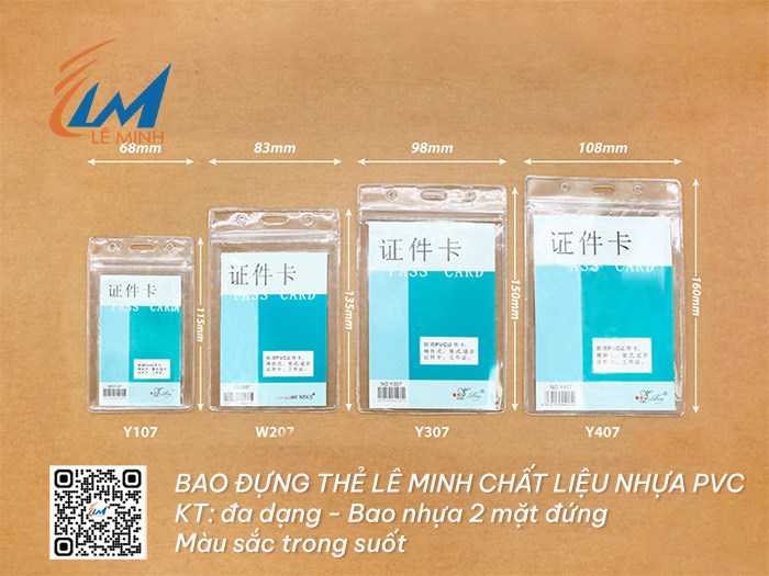 BAO ĐỰNG THẺ NHỰA TRONG SUỐT