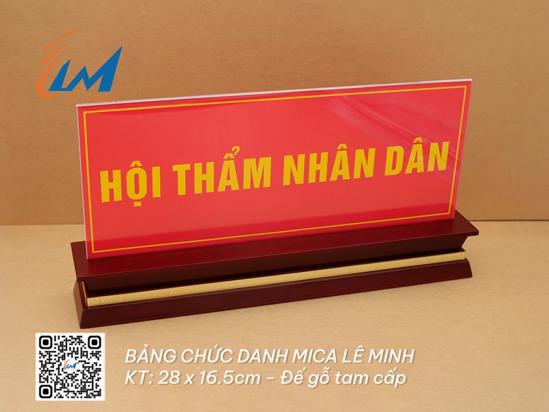 GỖ MICA IN UV - BẢNG CHỨC DANH ĐỂ BÀN