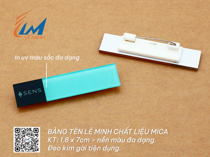 LÀM BẢNG TÊN ĐEO ÁO BẰNG MICA