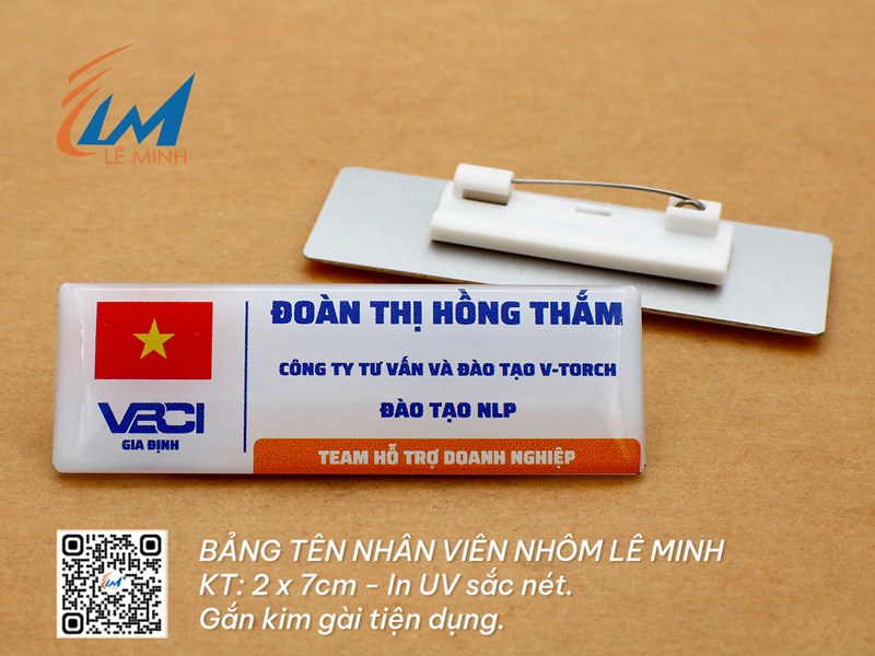 LÀM BẢNG TÊN ĐEO ÁO BẰNG NHÔM