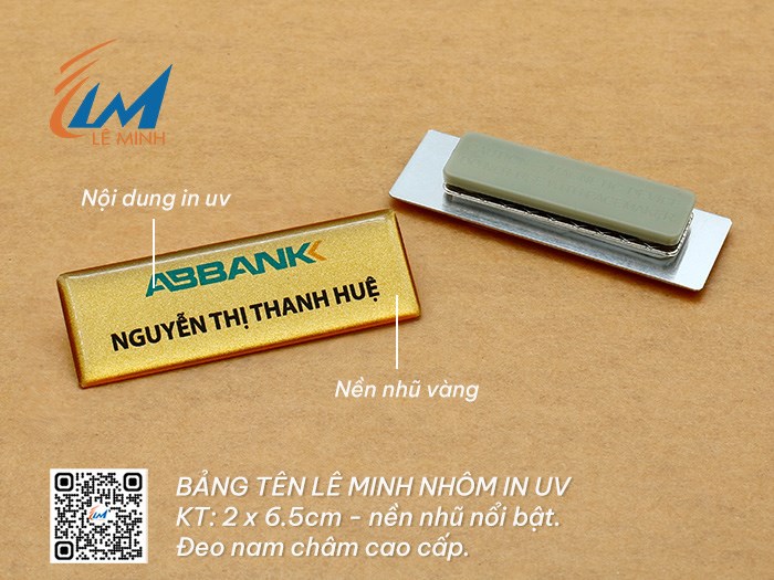 LÀM BẢNG TÊN ĐEO ÁO BẰNG NHÔM