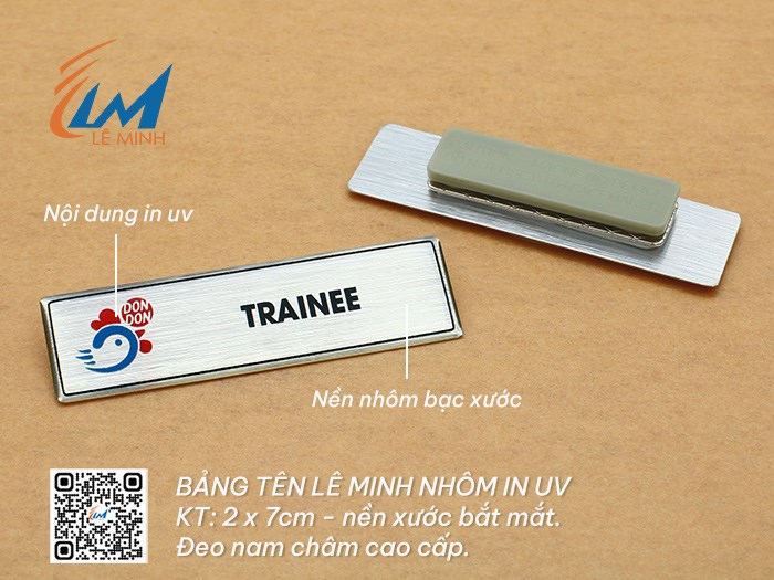 LÀM BẢNG TÊN ĐEO ÁO BẰNG NHÔM
