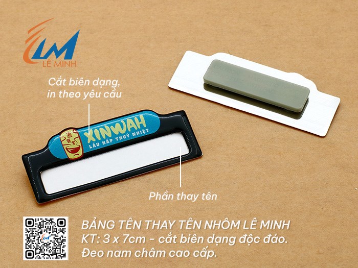 Bảng tên thay tên bằng nhôm tuỳ chỉnh theo yêu cầu