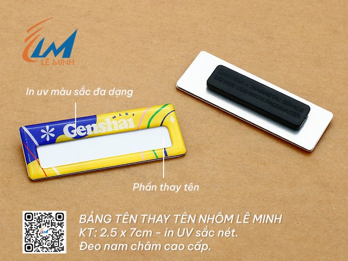 Bảng tên thay tên bằng nhôm tuỳ chỉnh theo yêu cầu