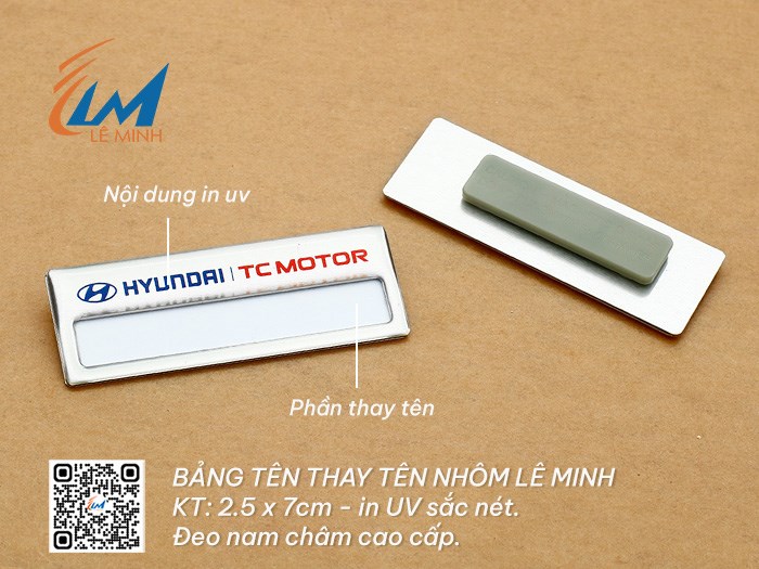 Bảng tên thay tên bằng nhôm tuỳ chỉnh theo yêu cầu