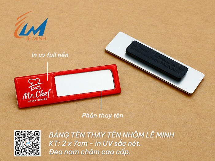 Bảng tên thay tên bằng nhôm tuỳ chỉnh theo yêu cầu