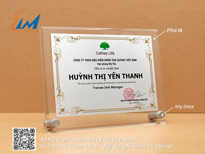 BẢNG VINH DANH PHA LÊ