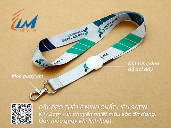 XƯỞNG IN DÂY ĐEO THẺ CHẤT LIỆU SATIN