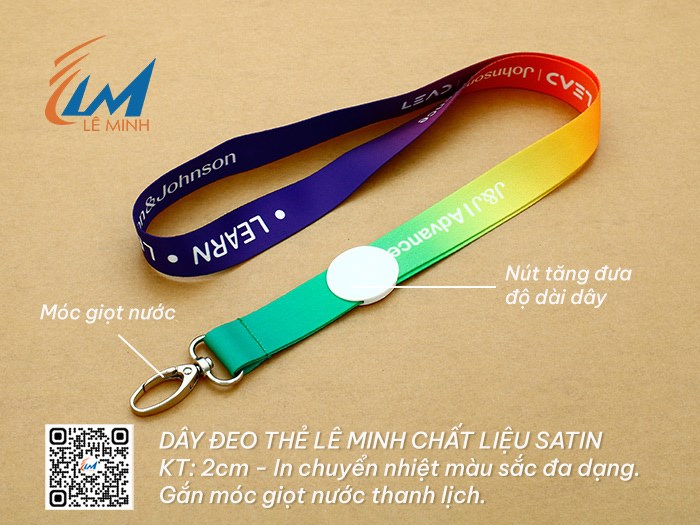 XƯỞNG IN DÂY ĐEO THẺ CHẤT LIỆU SATIN