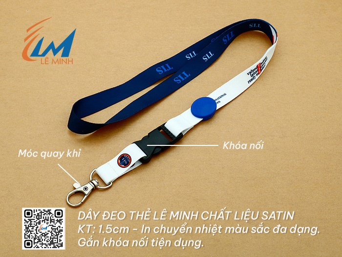 XƯỞNG IN DÂY ĐEO THẺ CHẤT LIỆU SATIN