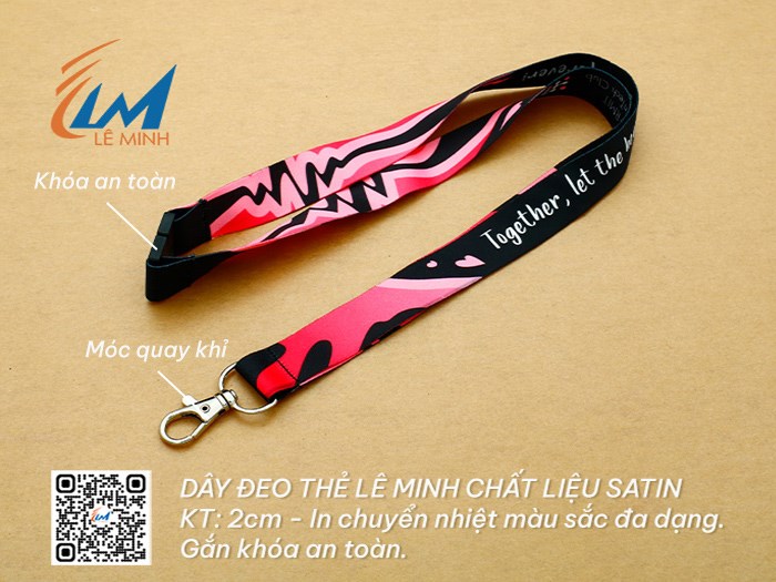 XƯỞNG IN DÂY ĐEO THẺ CHẤT LIỆU SATIN