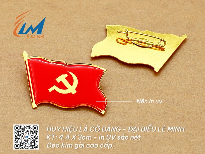 Huy hiệu lá cờ Đảng - Đại biểu 