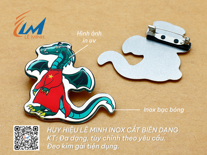HUY HIỆU INOX TÙY CHỈNH THEO YÊU CẦU