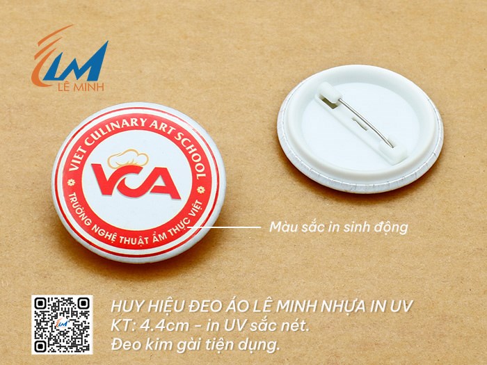 HUY HIỆU NHỰA 4.4CM VÀ 5CM