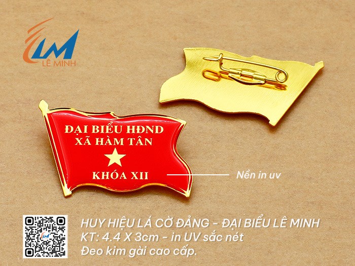 Huy hiệu lá cờ Đảng - Đại biểu 