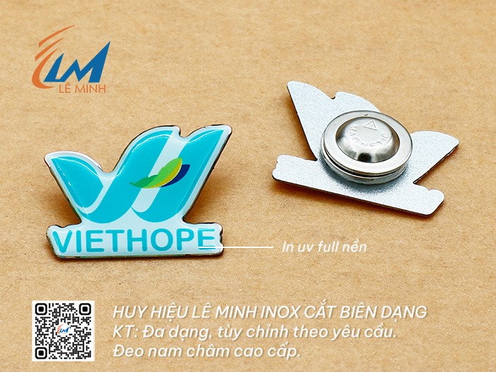 HUY HIỆU INOX TÙY CHỈNH THEO YÊU CẦU
