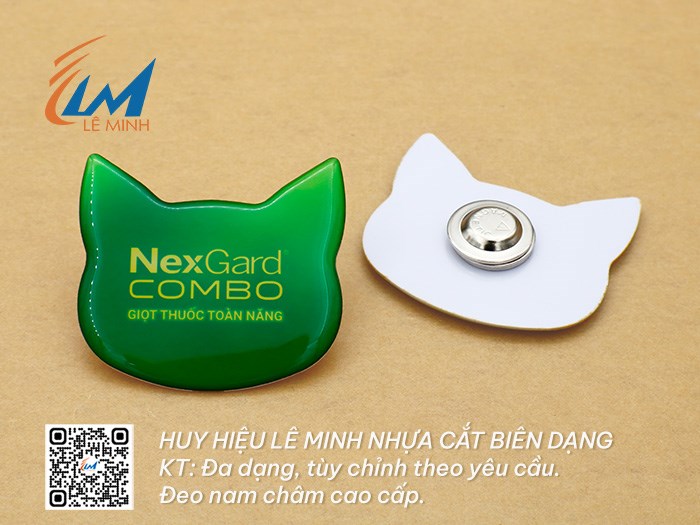 HUY HIỆU NHỰA PHỦ KEO