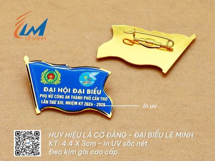 Huy hiệu lá cờ Đảng - Đại biểu 