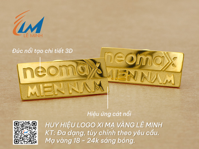 HUY HIỆU LOGO ĐÚC VÀ XI MẠ VÀNG