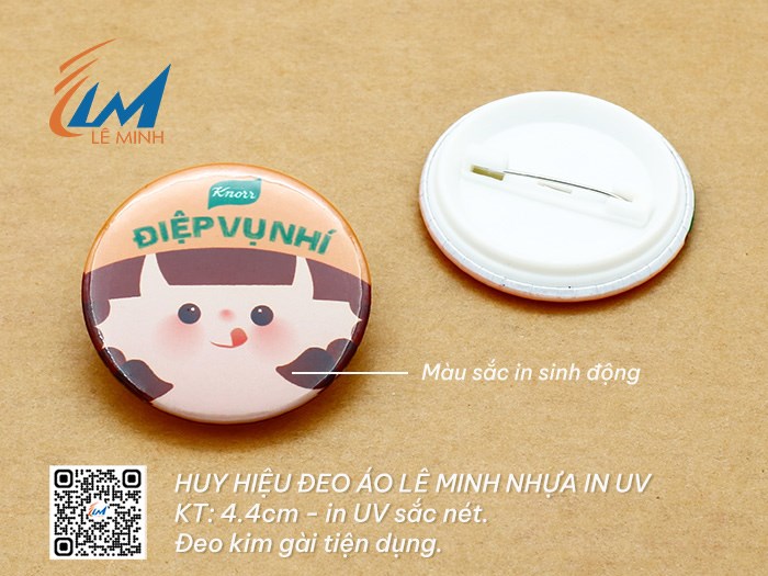 HUY HIỆU NHỰA 4.4CM VÀ 5CM