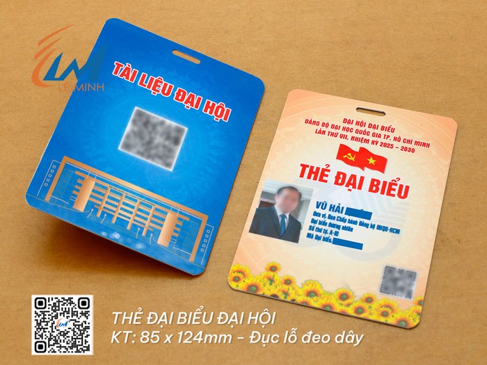 LÀM THẺ ĐẠI BIỂU ĐẠI HỘI