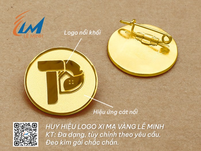 HUY HIỆU LOGO ĐÚC VÀ XI MẠ VÀNG
