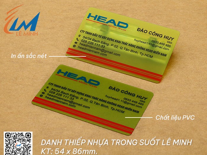 IN DANH THIẾP NHỰA TRONG SUỐT